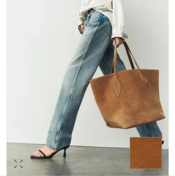 Liffner Suede Tote - Picture 2 of 9